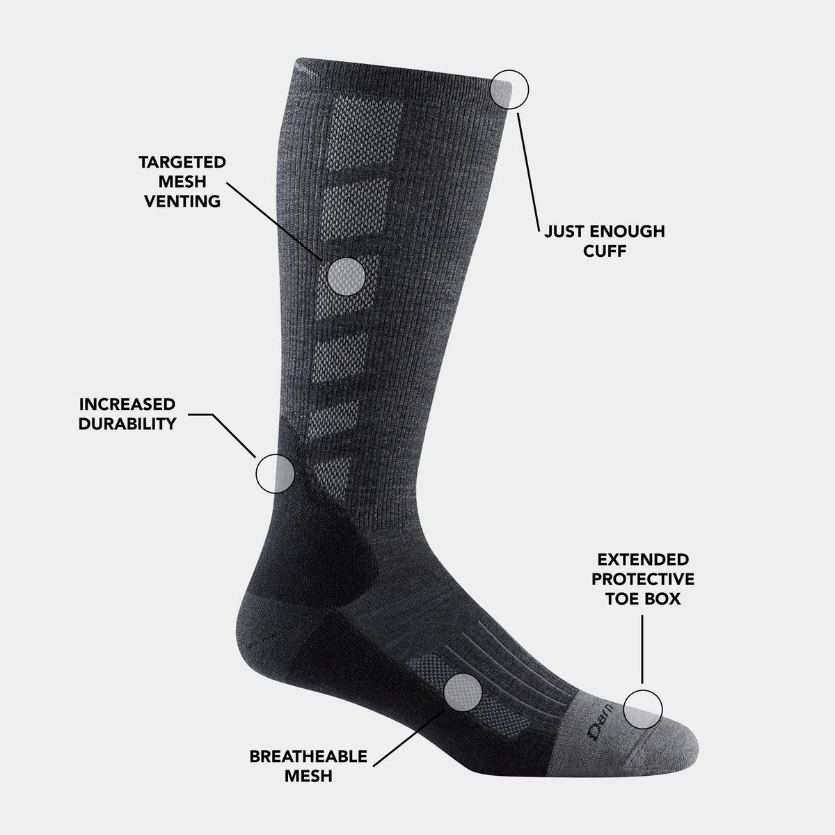 Men's Stanley K Mid-Calf  Lightweight Work Sock-Last Chance