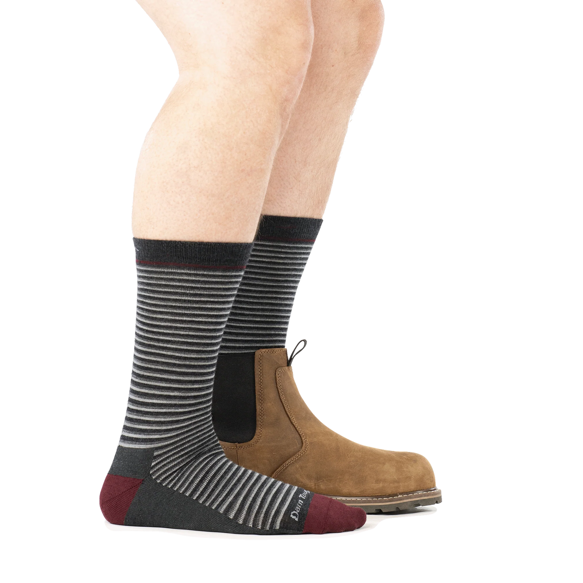 Men's Microstripe Crew Lightweight Lifestyle Socks