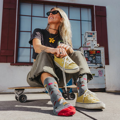 Women's Shroom Bloom Crew Lightweight Lifestyle Socks