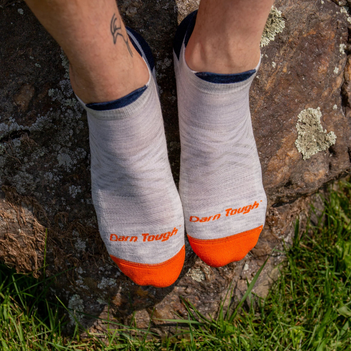 Men's Run No Show Tab Cushioned Ultra-Lightweight Running Socks